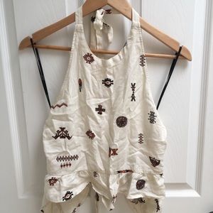 Backless halter top medium